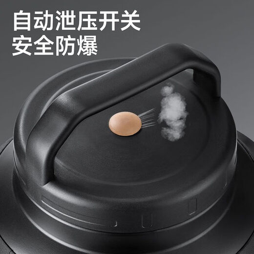 Cupxinge 304 stainless steel large capacity explosion-proof thermal insulation and cold insulation handle and strap for convenient takeout and carrying dry ice thermos pot free engraving black 6L dry ice bucket