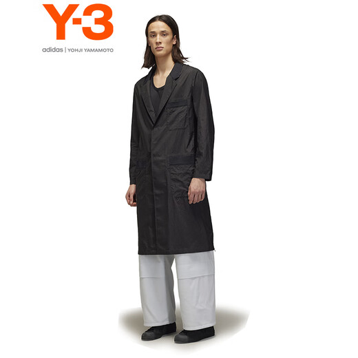 Мужская длинная ветровка в подарок на Новый год Y-3 52JN4909 Черный M