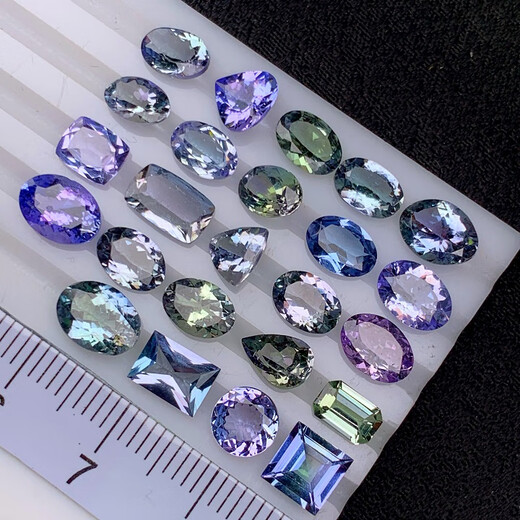 Weici natural Tanzania unburned tanzanite loose stone ring earrings bracelet 5#1.07