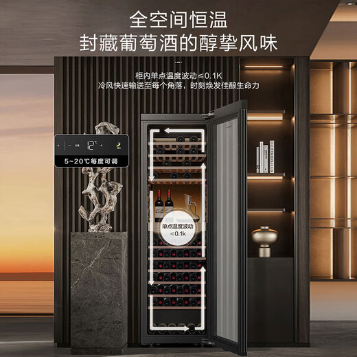 Casarte can issue special tickets for red wine cabinet embedded combined home office living room wine cellar level cigar tea cabinet constant temperature and humidity frequency conversion cellar moisturizing wine cabinet wine cabinet 121 bottles