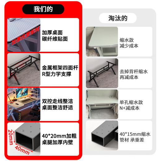 Shanshan wood art computer table home desktop e-sports game table office study desk modern simple bedroom table