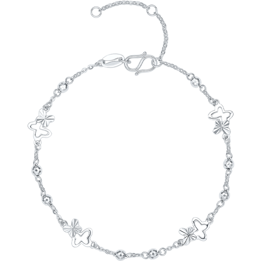 Saturday Fortune PT950 platinum bracelet butterfly platinum birthday gift for girlfriend B0714760 about 3.76g