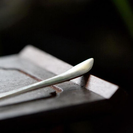 S925 silver hairpin simple embossed peony Chinese style ancient style hairpin new Chinese style republic of China rich and powerful - single