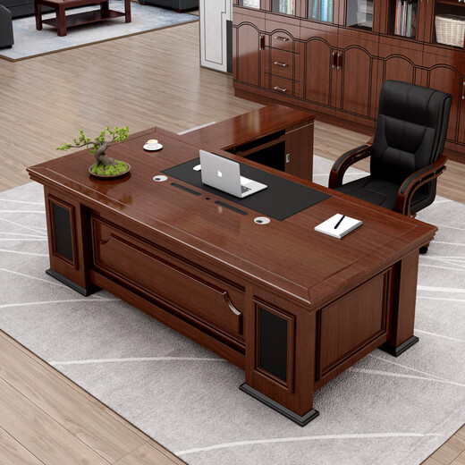 Li Lun desk boss desk office Chinese style executive desk office furniture desk 1.8 meters