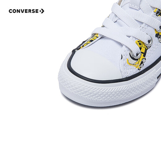 Converse Converse All Star Children's Shoes Boys High Top Canvas Shoes 2025 Spring New Cushioning Children's Casual Shoes White 28 Recommended Foot Length 17cm
