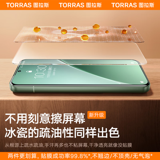 Turas ice porcelain film, hot-selling 1 million+丨99% positive review rate, suitable for Xiaomi 15pro/ultra mobile phone film, 15spro anti-fingerprint, no black edges, smooth anti-fingerprint protective film for 15Pro/Ultra/SPro, universal丨No. 1 in sales, single piece hardcover, second one at half price+free film artifact+