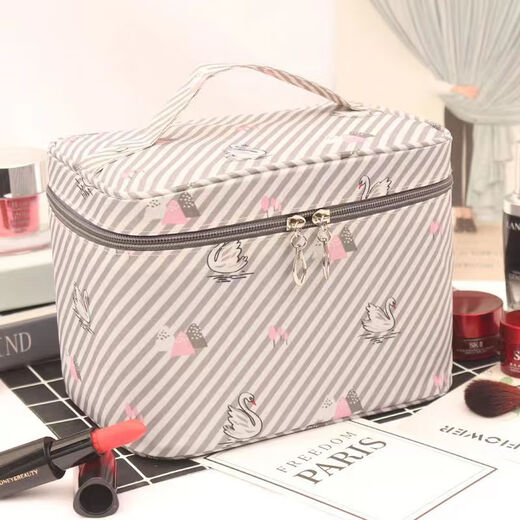 Internet celebrity cosmetic bag large capacity super popular portable portable cute female travel carry-on simple toiletry storage bag waterproof large size swan