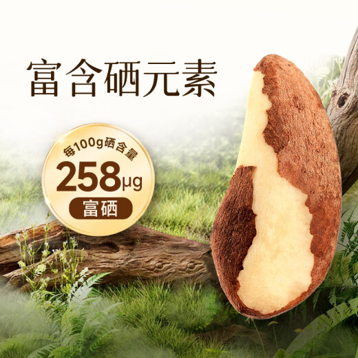 悠享佳大颗粒鲍鱼果仁巴西坚果原味富硒坚果孕妇儿童干果零食688g罐装 原味