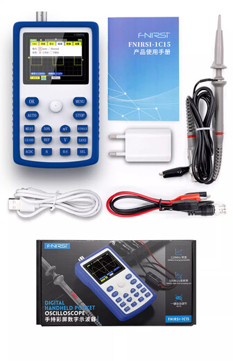 纪俪田定制-5012H数字示波器手持小型迷你示波表100MHz带宽 500MS采样 1C15手持数字示波器（中英文切换）