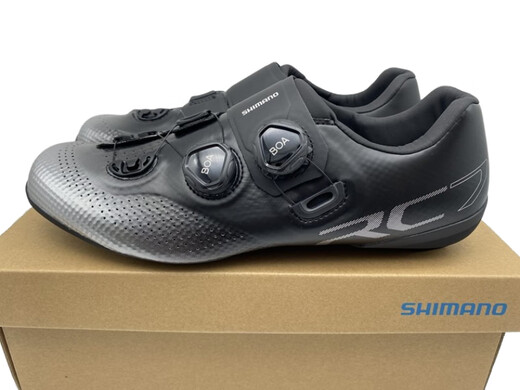 SHIMANOSHIMANO Shimano RC7 RC702 double knob carbon sole men's and women's road bike self-locking cycling shoes locking shoes men's RC702 black wide version 40