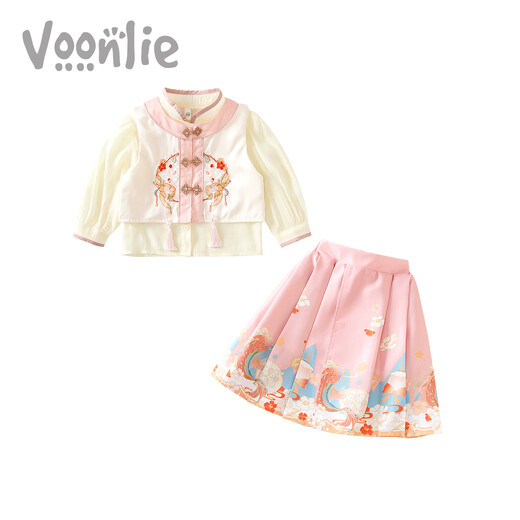 Fanhunting girls horse-faced skirt spring dress 2026 new children's Chinese-style Hanfu Tang suit Chinese-style baby one-year-old dress