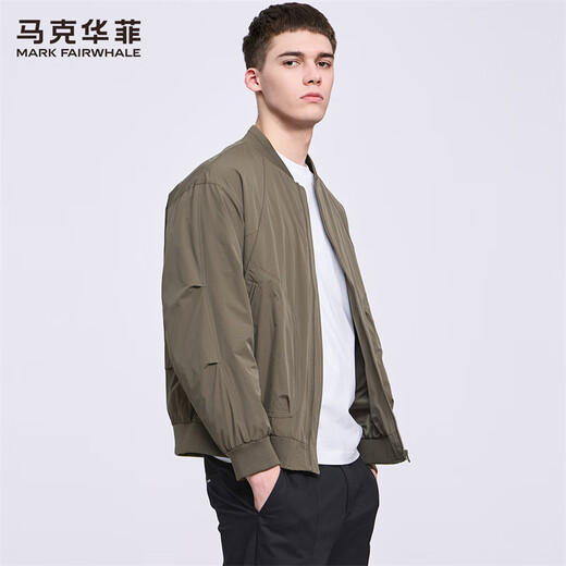 Mark Huafei Workwear Function Baseball Collar Jacket Men's 2025 Autumn New Pilot Windproof Jacket 1015 Mocha Brown 306 L 175
