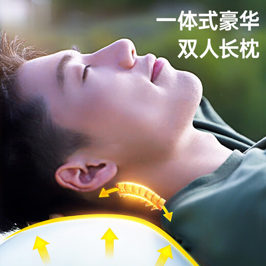 Xiha Swimming Inflatable Mattress Floor Automatic Inflatable Bed Household Single and Double Inflatable Mat Accompanying Portable Camping Folding Bed Double 200*150*25cm with Pillow External Pump