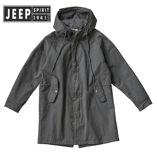 JEEP SPIRIT American retro M51 military green windbreaker fishtail parka hooded coat Ami khaki mid-length coat spring, autumn and winter dark military green in stock regular XL