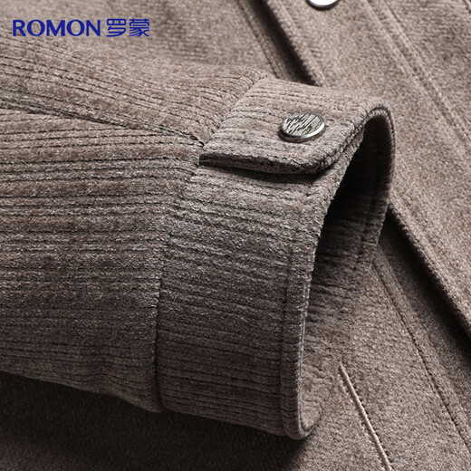 Romon jacket men's coat lapel solid color business casual fashion stretch jacket dad wear young and middle-aged men's wear