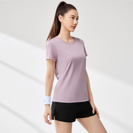361°运动套装女夏季速干短袖健身运动跑步训练休闲两件套662524001H-2