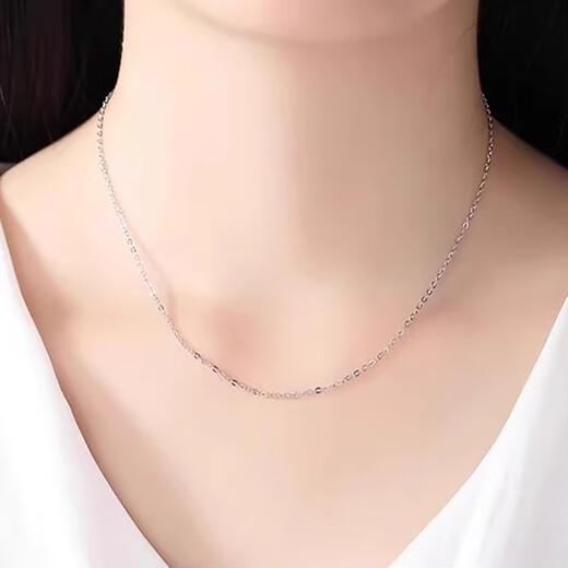 Ji Shizhe PT950 platinum pendant set with moissanite single pendant, practical Chinese Valentine's Day birthday gift for girlfriend and wife, melon seed chain/about 3g+