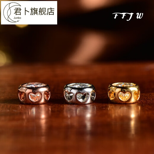 Junbu T0518K gold moissanite bubble pendant Au750 small fresh temperament clavicle pendant DIY light luxury and simple K yellow 1 carat bubble pendant