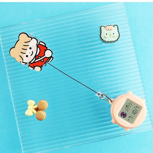 Clock wall watch mini wall watch portable student electronic watch work study exam clock timetable silent luminous watch Jingdong Express ordinary non-luminous model