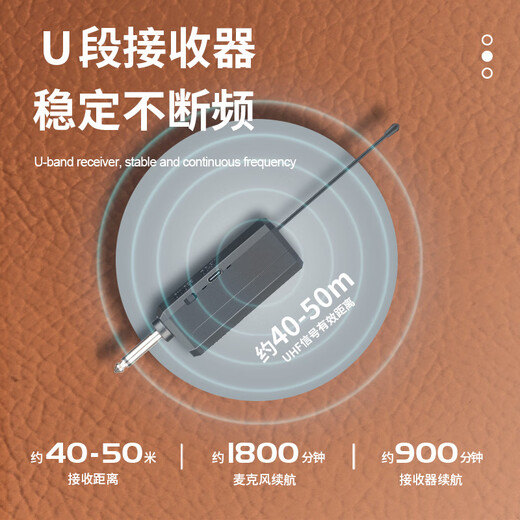 LIAGA wireless karaoke microphone professional singing desktop computer live broadcast home karaoke speech training conference recording FM trolley speaker microphone one to two anti-howling U2 (volcanic ash) (no Bluetooth)