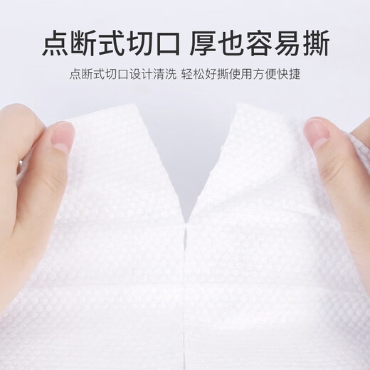 Paulice Disposable Face Towels Skin Friendly Face Towels Thick Dry and Wet Dual Use Cotton Makeup Remover Cotton Cotton Regular Style 400 Pieces Great Value Stocking