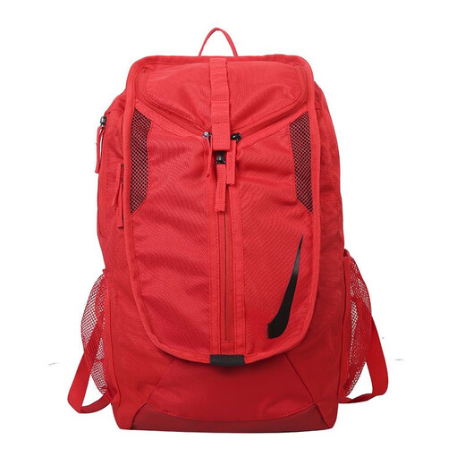 Backpack for students durable 2025 new style of junior high school and high school thin American backpack for independent shoes and bathroom basketball bag trend 3386 red air cushion model