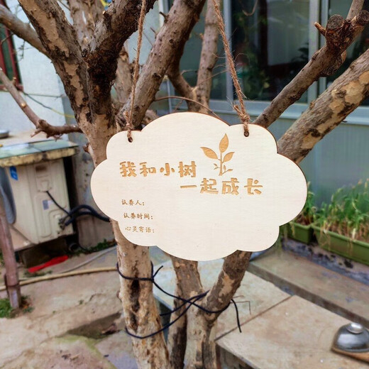 Arbor Day Listing Tree Tag Tree Adoption Tag Plant Tag Small Sapling Brand Wooden Tree Planting 15*10 Tree Planting Tag*2