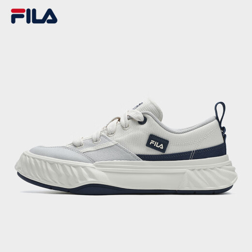 Fila Offizielle Herrenschuhe Fosso Sichuan Schuhe Retro Canvas Schuhe 2025 Sommer neue Sportarten und Freizeitschuhe Milch Weiß/Dämmerung Grau-Ga 40.5