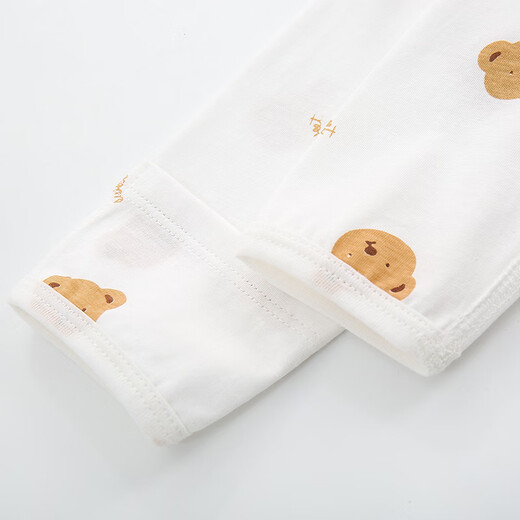 Babyprints baby half-back 2-pack long-sleeved pure cotton baby tops belly protection monk clothing home underwear Red Panda 52