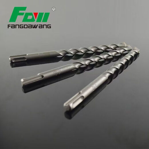 Fang Dawang drill bit electric hammer square handle round handle extended wall penetration drill bit concrete soil planting reinforcement cement wall brick drilling 150mm square handle 12*150mm (10 pieces)