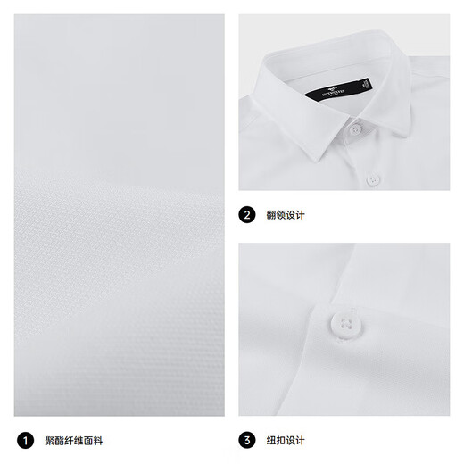 Seven Wolf [Mulberry Silk] Short-sleeved shirt for men in summer antibacterial comfortable skin-friendly and breathable business casual shirt for men