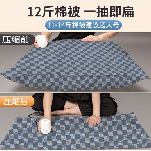 Zhexiang German vacuum compression bag storage bag thickened quilt clothing cotton quilt special Oxford Oxford cloth double-sided 44 silk extra thick electric pump package 10 pieces 2 extra large + 3 extra large + 2 large + 3 medium