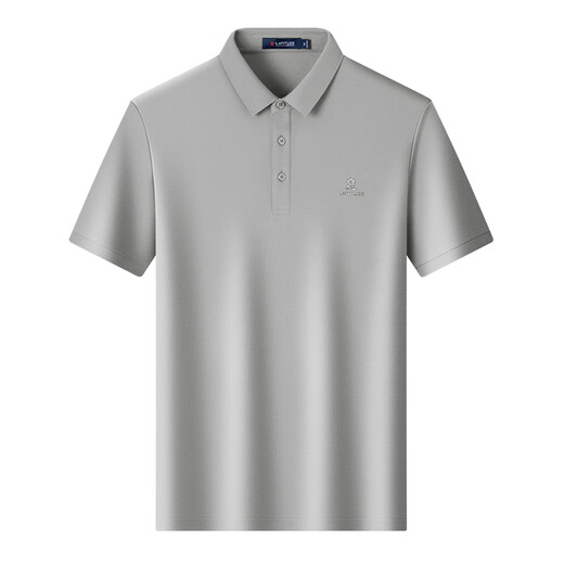 MONTAGUT long-staple cotton & sweat-absorbent and breathable business casual comfortable skin-friendly short-sleeved men's Polo shirt JG Beige L