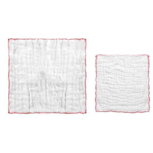 Pure cotton gauze dishcloth thickened non-stick oil kitchen table towel household non-shedding water-absorbent rag absorbs oil Extra thick three-dimensional cotton gauze pure cotton model 15 individually packed 35*35cm