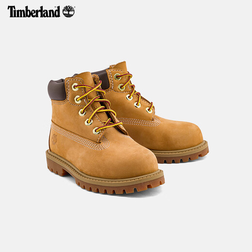 
Timberland official children's shoes, big yellow boots, Martin boots, high top outdoor travel, large 12809 12809W/wheat color 25 (5-hole brass shoes)
