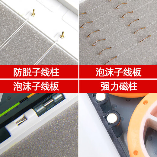 Chaosihui fishing float box multi-layer multi-functional sub-line box three-layer three-in-one fish float box fishing gear fishing supplies ordinary 45# blue three-use standard