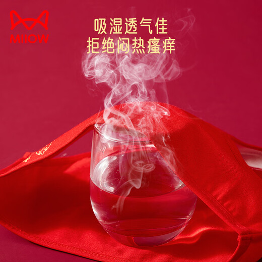 Catman children's underwear girl's lucky New Year briefs baby girl's New Year's zodiac year underwear red 170