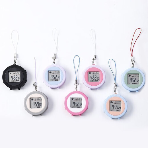 Clock wall watch mini wall watch portable student electronic watch work study exam clock timetable silent luminous watch Jingdong Express ordinary non-luminous model