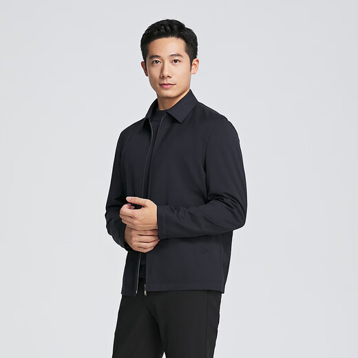 YOUNGOR (YOUNGOR) executive jacket men's autumn and winter young and middle-aged business eggplant full wool fabric lapel executive jacket shopping mall same style Navy YJJK415463FFA L 175/96A