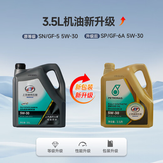 Das vollsynthetische Motoröl SN 5W-30/Rongguang/Baojun 730/Capgemini Baojun von Wuling Hongguang ist für mehrere Fahrzeuge geeignet. Ein 1,2-Liter-Maschinenfilter + eine Flasche Motoröl, 4 Liter