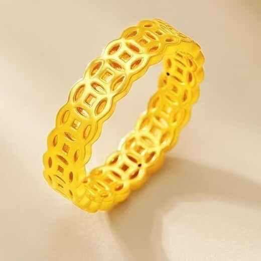 GRAYCEWODY Old Phoenix 999 gold gold clad with silver. Please ask for coins. Pure gold pure silver ring. Birthday gift for your lover. US size 8 ring mouth 110-120. Old Phoenix gold store model.