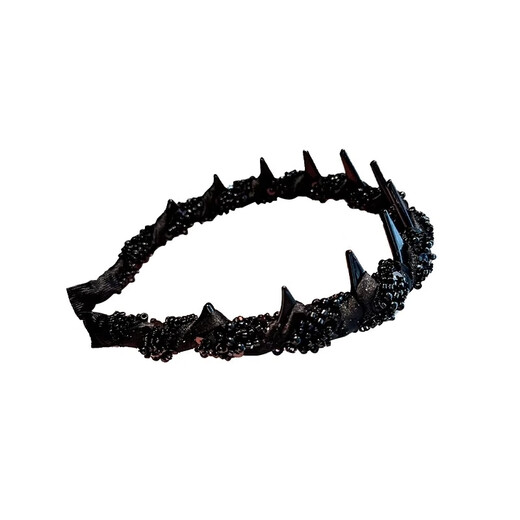 Idel beaded headband for women 2025 new style toothed hair headband high skull hairpin birthday gift for girlfriend F3259 black wrapped beaded headband