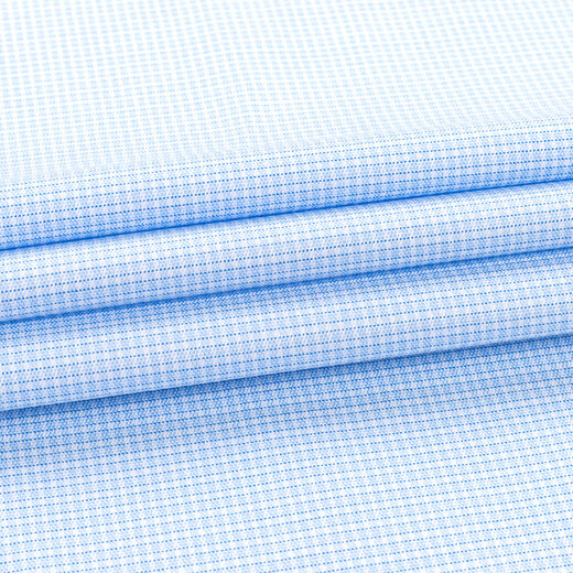 Shanshan (FIRS) DP no-iron long-sleeved shirt men's pure cotton business formal wear cotton no-iron shirt blue small grid 42