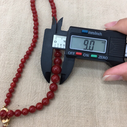 Zhaohao Coral Bead Necklace Akha Ox Blood