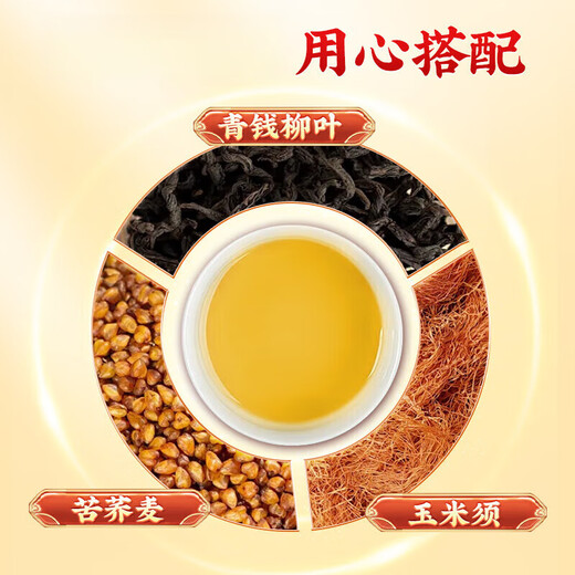 Peking Tongrentang Qingqian Liu Bird Buchweizen -Mais -Schal -Tee kann mit Pueraria -Wurzel -Chrysanthemen -Tee -Gesundheits -Tee hergestellt werden, die in Wasser und trinken zusammen 160 g 3 Kisten [zyklischer Packung] kaufen 2 Bonus 1 Qingqian Liu Tea wird mit Blutdruck, Blutlipiden, Blutzucker und drei hohen Arzneiztee kasiert