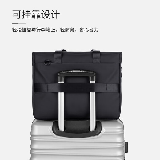 POLO business briefcase men's expandable handbag 14/15.6 inch computer bag shoulder bag gift for boyfriend