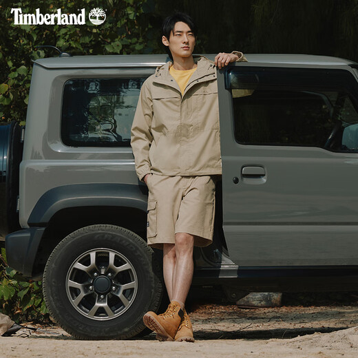 添柏岚（Timberland）官方男装机能风冲锋外套户外防水防风夹克|A695W A695W433/暗蓝宝石色 L