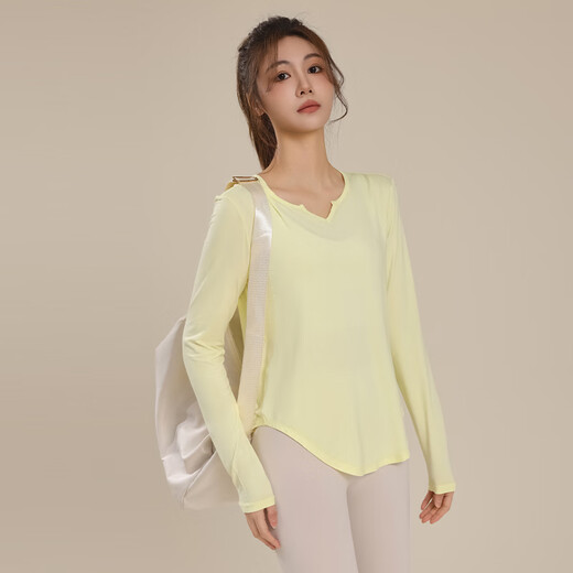 Free style yoga wear blouse for women spring and summer new running fitness quick-drying top Pilates sports loose long-sleeved T-shirt