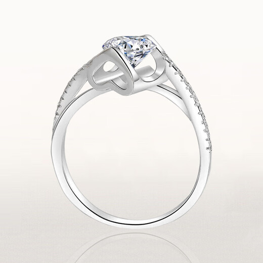 Star Eye Jewelry 18K gold diamond ring for women set with natural diamond Angel's Kiss wedding diamond ring GIA certificate for New Year's Goddess Day gift 18K gold-20 points F-G color SI natural diamond size 9-20 optional