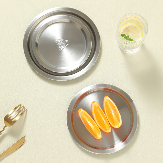 Mimu 304 stainless steel round universal lid pot lid dish lid fresh-keeping lid round lid flat lid food lid pot lid bowl lid 8360. Inner diameter 12cm lid 1 piece outer diameter 14cm